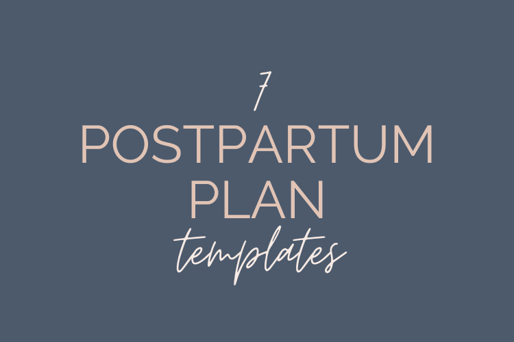 A Postpartum Plan That Actually Works (7 Free Templates) Postpartum Brain